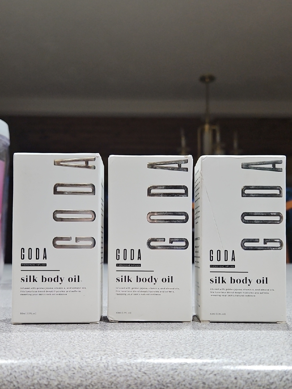 Set Of (3) GODA Silk Body Oil Pheromone Infused